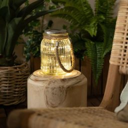 Bocal en Verre led Portable Solaire Winy Blanc Chaud 2700K - 3200K Ni-MH - Blanc Chaud 2700K
