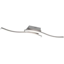 Plafonnier Route 2x5W smd led Nickel Mat - Gris