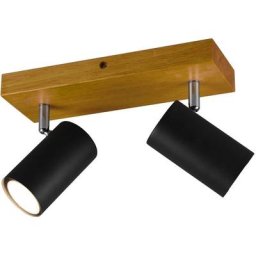 Trio Lighting - Plafonnier Marley Noir mat 2x35W GU10 - Noir
