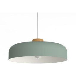 Lumicom - bois Suspension, 1XE27, max 42W, métal, iceberg green/traffic white, D40cm