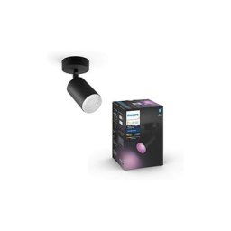 Hue White & Color Ambiance fugato Spot 1x5.7W - Noir, Compatible Bluetooth, fonctionne avec Alexa,