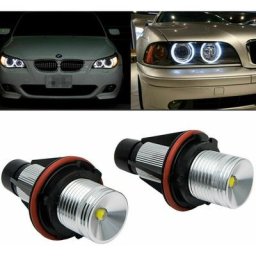 2Pcs 10W Angel Eye Halo led Lumières Blanc Halo Anneaux Ampoule Pour bmw E39 E87 E60 E63 E65 E66