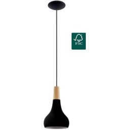 Eglo - Lampe suspendue Sabinar E27 1x40W h: 110cm Ø18cm Dimmable