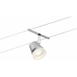 Paulmann - Système de corde Spot Cône Chrome Matt, Chrome sans ampoules max. 1xw gu5,3 dc 60va