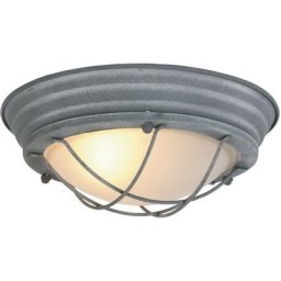 Mexlite - Plafonnier Lisanne Gris en Blanc - Verre - 1357GR - Gris en Blanc