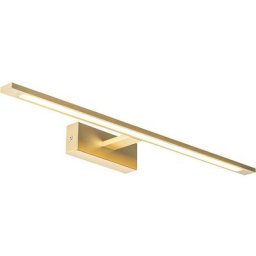 Jerre - led Applique murale Design - 1 lumière - l 62 cm - Doré/Laiton - Design - Salle de bains