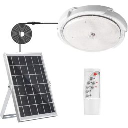 Plafonnier Solaire Intérieur/Extérieur Lampe Solaire Avec Télécommande 125 led éclairage Solaire