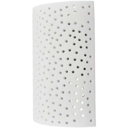 Lampenwelt - Plafonnier led à intensité variable 'Jiru' en plâtre pour couloir - blanc