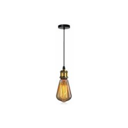Lampe Suspension Vintage Style Industriel Douille Spirale E27 Lustre Simple diy pour Restaurant