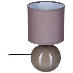 Atmosphera - Lampe en céramique boule taupe H25 créateur d'intérieur - Taupe