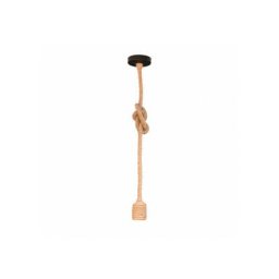 Crealys - Suspension Corde en Lin 60W E27 120cm