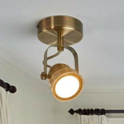 Lindby - led Applique Murale 'Leonor' en métal pour salon & salle à manger - laiton ancien