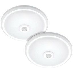 Lot de 2 Plafonniers détecteur de mouvement IP20 12W led clark Blanc naturel Température de
