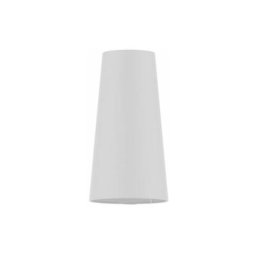 Licht-erlebnisse - Abat-jour conique pour lampadaire E27 Tissu Ø18,5cm - Blanc