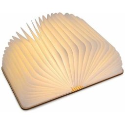 LED Livre Lampe en Bois, Idee Cadeau Noël Livre Lampe Pliante et Magnétique, LED Lampe de Papier