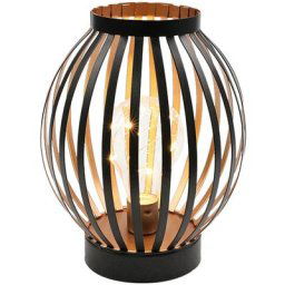 Jhy Design - Lampe en Métal Alimentée par Piles, Lampe de chevet de décoration de lampe de bureau