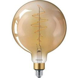 Ampoule led Globe Giant G200 Vintage Filament E27 40W Claire Ambrée, Compatible Variateur, Verre