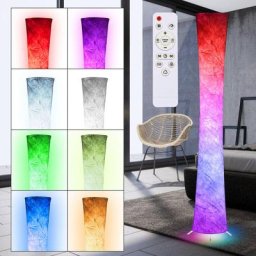 Swanew - Lampadaire led 8W lampadaire lampe d'angle led dimmable avec télécommande rgb lampe