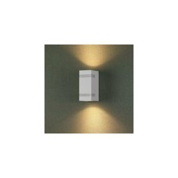 Silamp - Applique Murale led Blanche Carrée IP44 Double Faisceau GU10