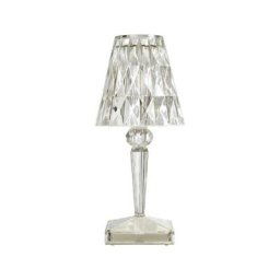 GP - Veilleuse, lampe de table en acrylique, veilleuse de chevet à projection rechargeable, design