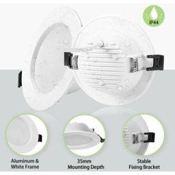 Ayyqh - 10 x 5W Spot led Encastrable Extra Plat, IP44 Spot led Salle de Bain, 310LM Blanc Froid