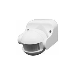 Détecteur de présence Orientable IP44 Blanc D:12m 180° Lux:10-2000