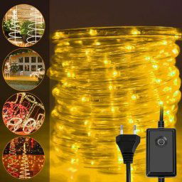 Tube lumineux led multicolore Extérieur étanche Chaîne lumineuse Lampe Décor 10M Blanc chaud
