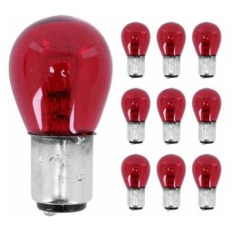 10x Ampoule 12V 21/5W BAY15D rouge double filament