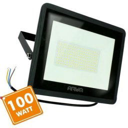 Arum Lighting - Projecteur led atria 100W noir Eq 800W IP66 extérieur Température de Couleur: Blanc