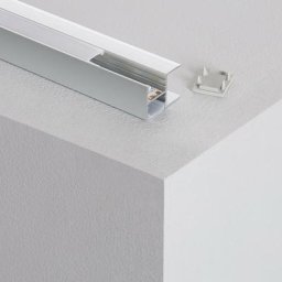 Profilé Aluminium pour Étagère avec Capot Continu pour Ruban led jusqu'à 12mm