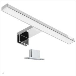 Lampe de Miroir de Salle de Bains 30cm led 6W, Blanc Chaud 3000K, Pince sur Miroir/Armoire/Mur