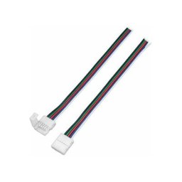 Cyclingcolors - 2x Câble alimentation 15cm souple ruban led rgbw avec connecteur rapide et 5 fils