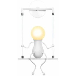 Stoex - Applique Murale Simple Poupée De Mode Balançoire Enfants Lampe Mur Moderne Gens Fer Salon