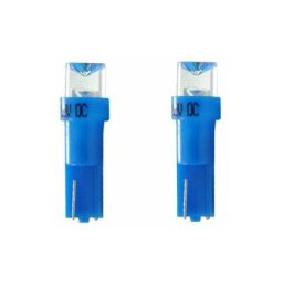 2x ampoule led 12V T5 W2x4,6d bleu voiture moto camion tracteur remorque