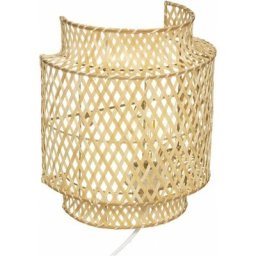 Atmosphera - Applique murale en bambou Liby - Beige - l 23 x p 15 x h 28 cm - Livraison gratuite