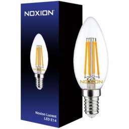 Lucent led E14 Bougie Filament Claire 4.5W 470lm - 827 Blanc Très Chaud Dimmable - Équivalent 40W