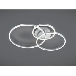 Plafonnier Winona Nickel mat 1x28W SMD LED - Gris