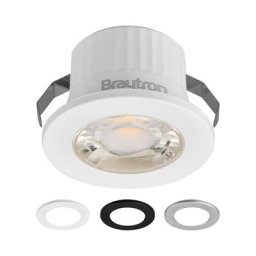 Mini spot led rond 3 couleurs 3W 4000K IP54 - Blanc