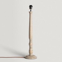 Iluzzia - Pied de Lampe à Poser en bois Daksh Naturel - Naturel