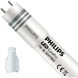 Philips - ampoule led tube 18 w pour vvg kvg evg 865 blanc lumière du jour 36 w 1200 mm 80170300