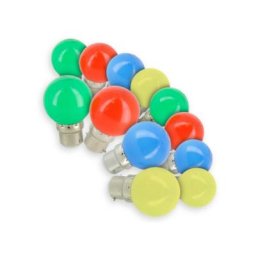 Lot de 12 Ampoules led B22 Eq 20W Panaché Guirlande guinguette extérieur
