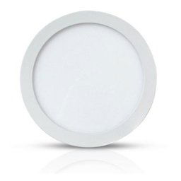 Miidex Lighting - Plafonnier led luna - 18W Ø220 mm blanc-neutre-4000k - blanc