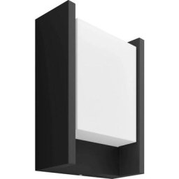 Philips - Hue White Applique murale Extérieure en aluminium, Noir, fonctionne avec Alexa, Google