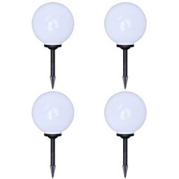 Vidaxl - 4 pcs Lampes d'allée d'extérieur à led 30 cm et piquet au sol n/a