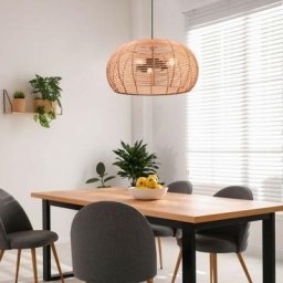 Suspensions Inga 3x40W E27 Finition Naturelle - Marron Bois Bronze Rouille