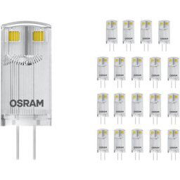 Lot 20x Osram Parathom led Pin G4 0.9W 100lm - 827 Blanc Très Chaud Équivalent 10W - 2700K - Blanc