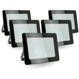 Lot de 5 projecteurs led 30W IP65 extérieur Température de Couleur: Blanc froid 6400K