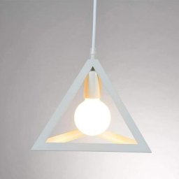 Suspension Luminaire Contemporain , Moderne Metal Cage Triangulaire , Lampe Suspension Industrielle