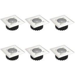 Spots de sol carrés 6 pcs Vidaxl n/a