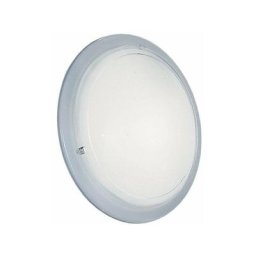 Eglo - Plafonnier en metal et verre blanc E27
